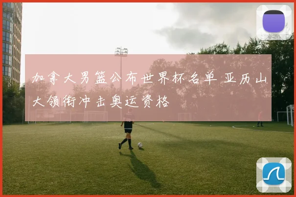 加拿大男篮公布世界杯名单 亚历山大领衔冲击奥运资格